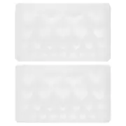2PCS Polymer Clay Mold, Fondant Mold 25 Heart Mold Silicone Rose, White