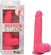 Rechargeable Rumbling & Thrusting Silicone Studs® 7"/17.75cm - pink