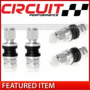 Circuit Shorty Silver Aluminum Bolt-In Valve Stems Wheels Fits Chevy Cadillac
