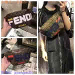 二手 FENDI MULTICOLOUR CANVAS BELT BAG 經典立體LOGO 腰包 胸口包現貨