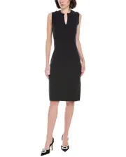 St. John Solid Stretch Knit Mini Dress