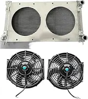 Aluminium Radiator +Shroud +Fan Compatible For VW Golf MK1 MK2 GTI SScirocco 1.6 1.8 8V MT
