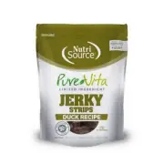 NutriSource PureVita LID Jerky Strips Dog Treats Duck 1