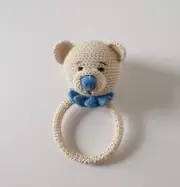 Amigurumi Crochet Teddy Bear Beanbag Handmade Knitted Bear Soft Toy 6"