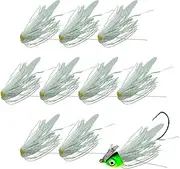Silicone Skirt Spinner Lures, Luminous Silicone Bait Kit, Flexible Fish Equipment for Bass Freshwater Saltwater Outdoor Survival Camping