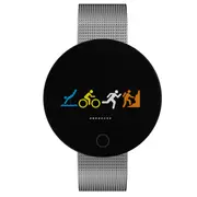 007Pro 0.96inch Blood Pressure Heart Rate Monitor Multi-mode Sport bluetooth Smart Writstband SILVER COLOR