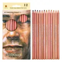 在飛比找樂天市場購物網優惠-12Pcs Wood Pastel Pencil Set B