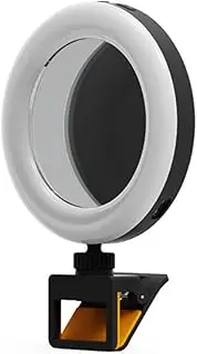 ZENWORYS Selfie Ring Light Rechargeable Portable Clip on Selfie Ring Light USB Charging for Smartphone Mobile Phone Photographing