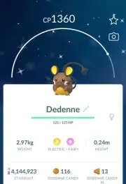 SHINY ✨ DEDENNE!!! ✨ - PKMN GO!!! - NOT REGISTERED!! 1 MILLION STARDUST