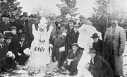 Snowmen Hamilton Victoria 1901 Australia OLD PHOTO