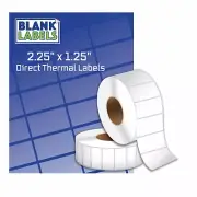 Labels 2.25 x 1.25 (2-1/4" x 1-1/4") Zebra Thermal Eltron (1 Roll 1000 Labels)