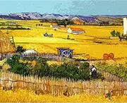 Vincent Van Gogh Masterpiece Series Paint by Numbers for Adults by Tococoo, DIY Adult Paint by Number Kits for Beginners on Canvas Rolled 16"x20" Unframed (Harvest at La Crau)
