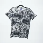 Womens CHAMPION Black White Tie Dye T-Shirt Size L - LARGE BNWT