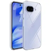 Google Pixel 9a (6.3”) Ultra Slim Premium Crystal Clear TPU Gel Back Case by MEZON – Shock Absorption, Wireless Charging Compatible (Pixel 9a, Gel)