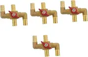Mobestech 4pcs Heater Core Bypass Kit Heatings Valve Car Heater Control Valve Solid Material