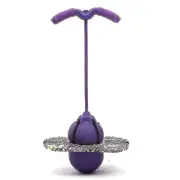 Pogo Jumping Ball Balance Board With Handle - Explosion Proof Exercise Bouncing Ball Purple
