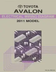 2011 Toyota Avalon Wiring Diagrams Schematics Layout Factory OEM