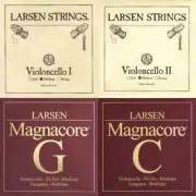 Larsen Magnacore Original 4/4 Cello Set, Medium gauge, Authorized Dealer