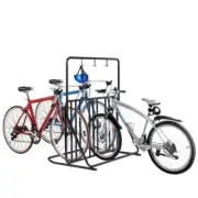 RAD Cycle 6-Bike Foldable Floor Stand Bike Rack Solid Base Heavy-Duty Steel