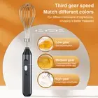 Interchangeable Stirrer Rods Milk Frother Hand Mixer with 3-speed for Cooking