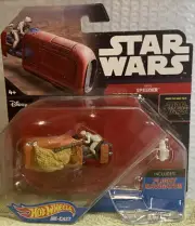 Hot Wheels DIE-CAST STAR WARS REY'S SPEEDER JAKKU Starship NEW FREE SHIPPING