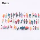 Enhance Your Model Train Scenes 200 Piece Figures Set with Manual Coloring
