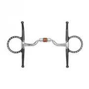 NY Tack 5" Western Full Cheek Low Port Copper Roller Snaffle Horse Bit