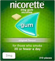 Nicorette Chewing Gum Orginal 2mg Quantity 210