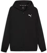 [PUMA] Mens Fit Woven Jacket Athletic Outerwear Casual Lightweight - Black - Size L