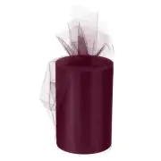 Tulle Rolls Fabric Spools 6" 100 Yards Dark Red for Wrapping Wedding