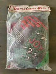 Macrame Candy Cane Joy Christmas Vintage FIBRE-CRAFT Kit Door Wall Hanging NEW