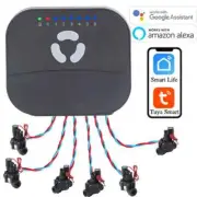 6 Zone WIFI Connect Watering Timer Garden Irrigation Controller Water Valve