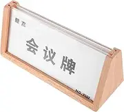 GETAJGHSD Acrylic Name Plate Holder with Base for Office Desk V Shaped Sign Display Stand for Meetings Easy Updates and Enhanced Professionalism