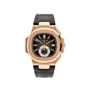 Patek Philippe Nautilus Men's Watch 5980R-001 Chronograph Date Rose Gold (2...