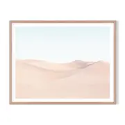 Moving Sands Framed Printed Wall Art - Timber