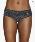 DKNY Litewear Cut Anywhere Hipster Panty Black/White Star Womens Size Large