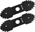2 Pack 638006008 Lawn Mower Edger Blade with Teeth Compatible with Ryobi Edger