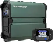 Atem Power 2000W/4000W Pure Sine Wave Inverter 12V to 240V, Unwavering Power with LCD Display & Multi-Protection, Built-in 2 AC Outlets, USB Port & Silent Smart Cooling System for Off-Grid