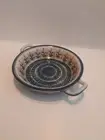 Blue Rose Polish Pottery Peach Posy Small Round Casserole, Bowl with Handles