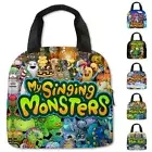 Kids My Singing Monsters Insulated Lunch Bag School Picnic Box Tote Handbags♡