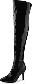 [Allegra K] Women's Pointed Toe Stiletto Heels Over The Knee High Boots