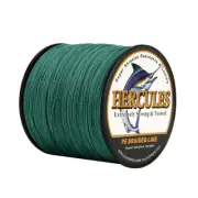 HERCULES 1000M 1094Yds 4 Strands 15LB Braided Fishing Line Green Super Strength