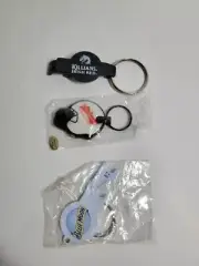 Budweiser Blue Moon Killians Irish Red Keychain Lot of 3