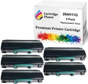 5 Pack Compatible Toner Cartridge for Lexmark X264H11G (9,000 Pages) for Lexmark X264DN X363DN X364DN X364DW