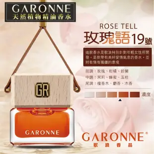 GARONNE歌浪香品 法國吊式香水(19號-玫瑰語)6ml【真便宜】