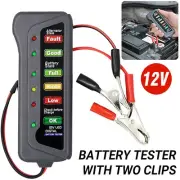 12V Car Trucks Motorcycle Digital Battery Alternator Tester With LED Indicators