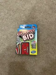 NEW Monopoly Bid Card Game (Ages 7+)