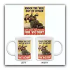 Knock The Heil Out Of Hitler - Keep 'Em - 1940 - World War II - Propaganda Mug