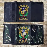 在飛比找Yahoo!奇摩拍賣優惠-絕版 全新 早期 海軍陸戰隊 防水錢包 皮夾 海陸零錢包刺繡