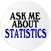Ask Me About Statistics - 10 Pack Circle Stickers 3 Inch - Math